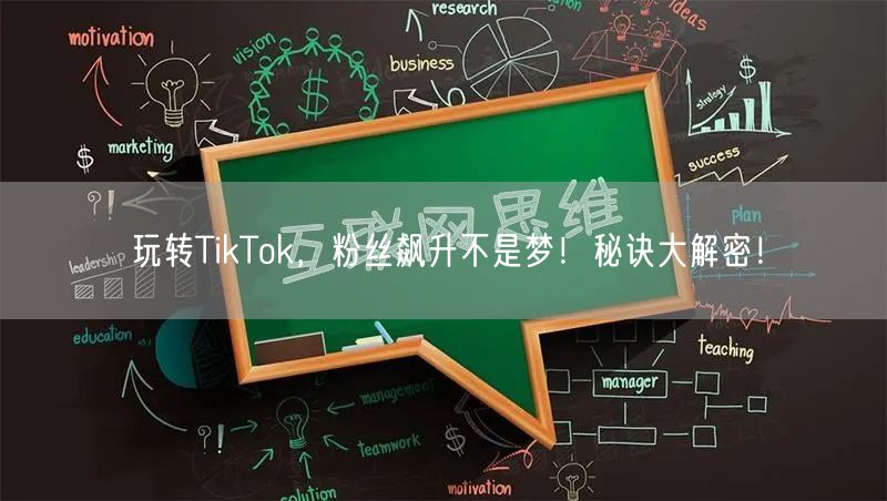 玩转TikTok，粉丝飙升不是梦！秘诀大解密！
