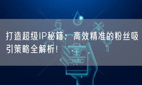 打造超级IP秘籍：高效精准的粉丝吸引策略全解析！