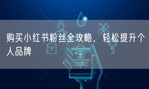 购买小红书粉丝全攻略，轻松提升个人品牌