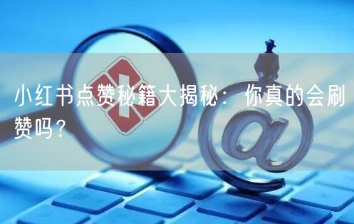 小红书点赞秘籍大揭秘：你真的会刷赞吗？